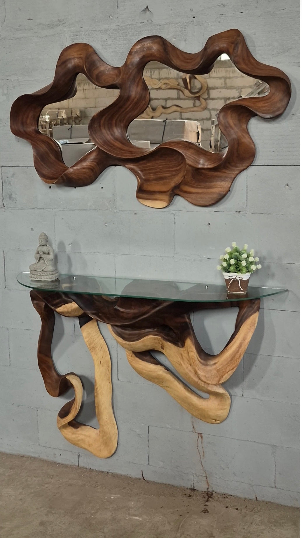 Isabella Console & Mirror Set