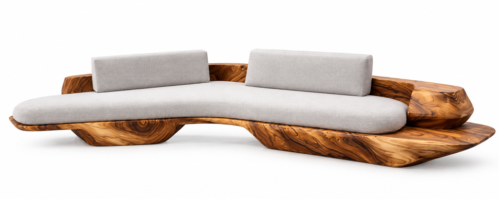 Sculptural Suar Sofa