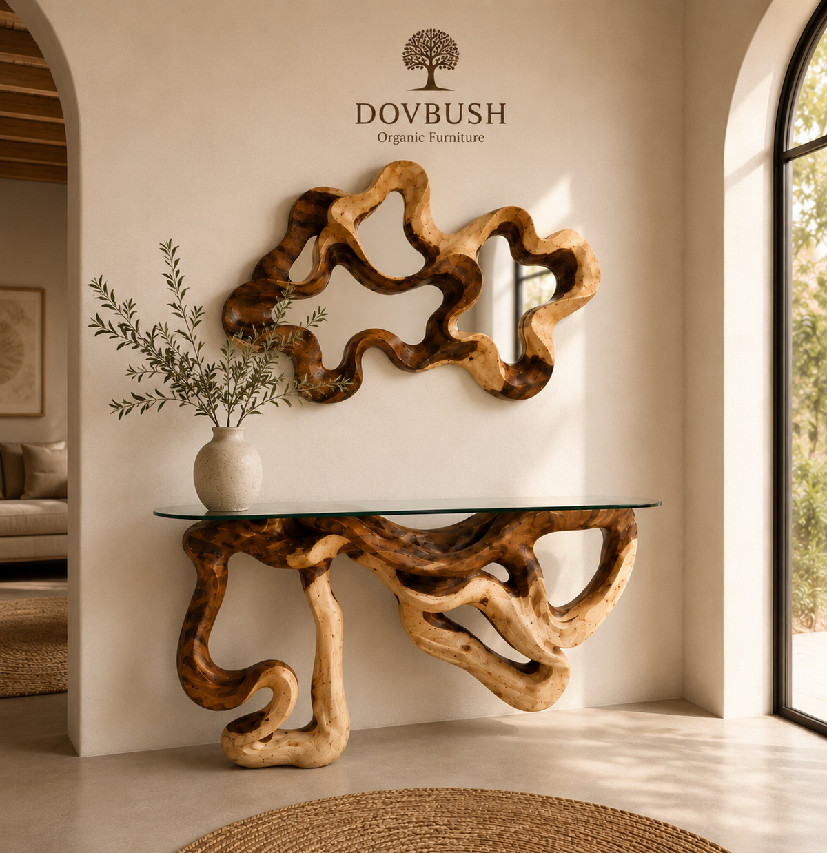Isabella Console & Mirror Set