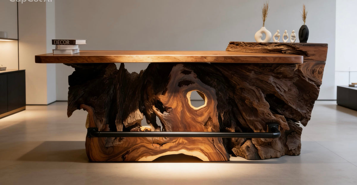 Sculptural Root Bar