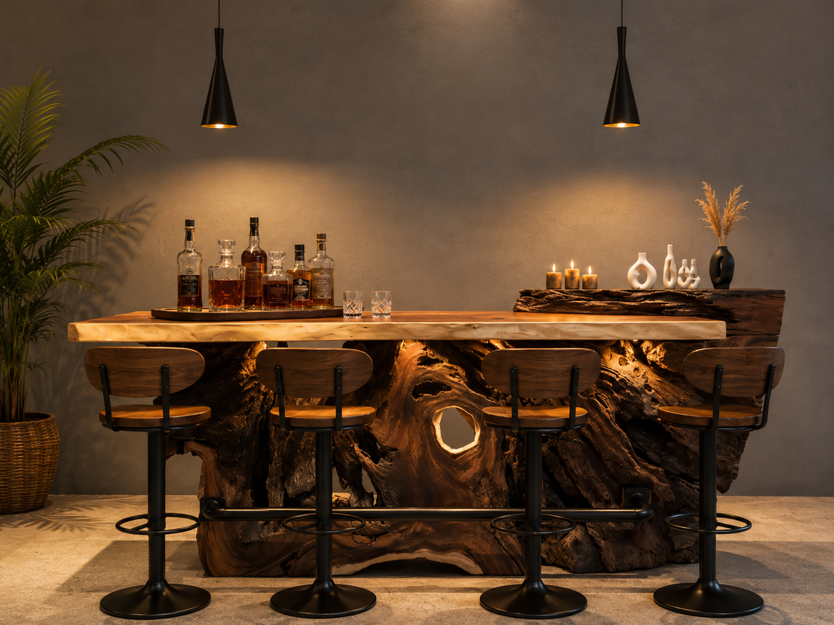 Sculptural Root Bar