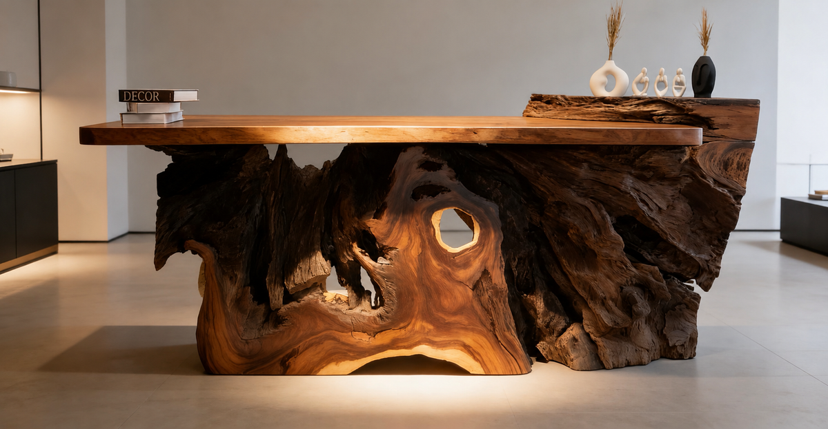 Sculptural Root Bar